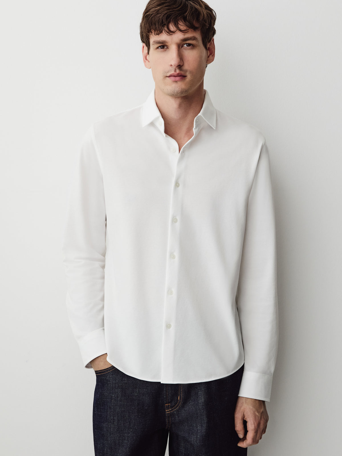 Piqué-Knit Shirt