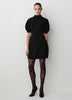 Short-Sleeve Mock-Neck Hourglass Sweater Dress