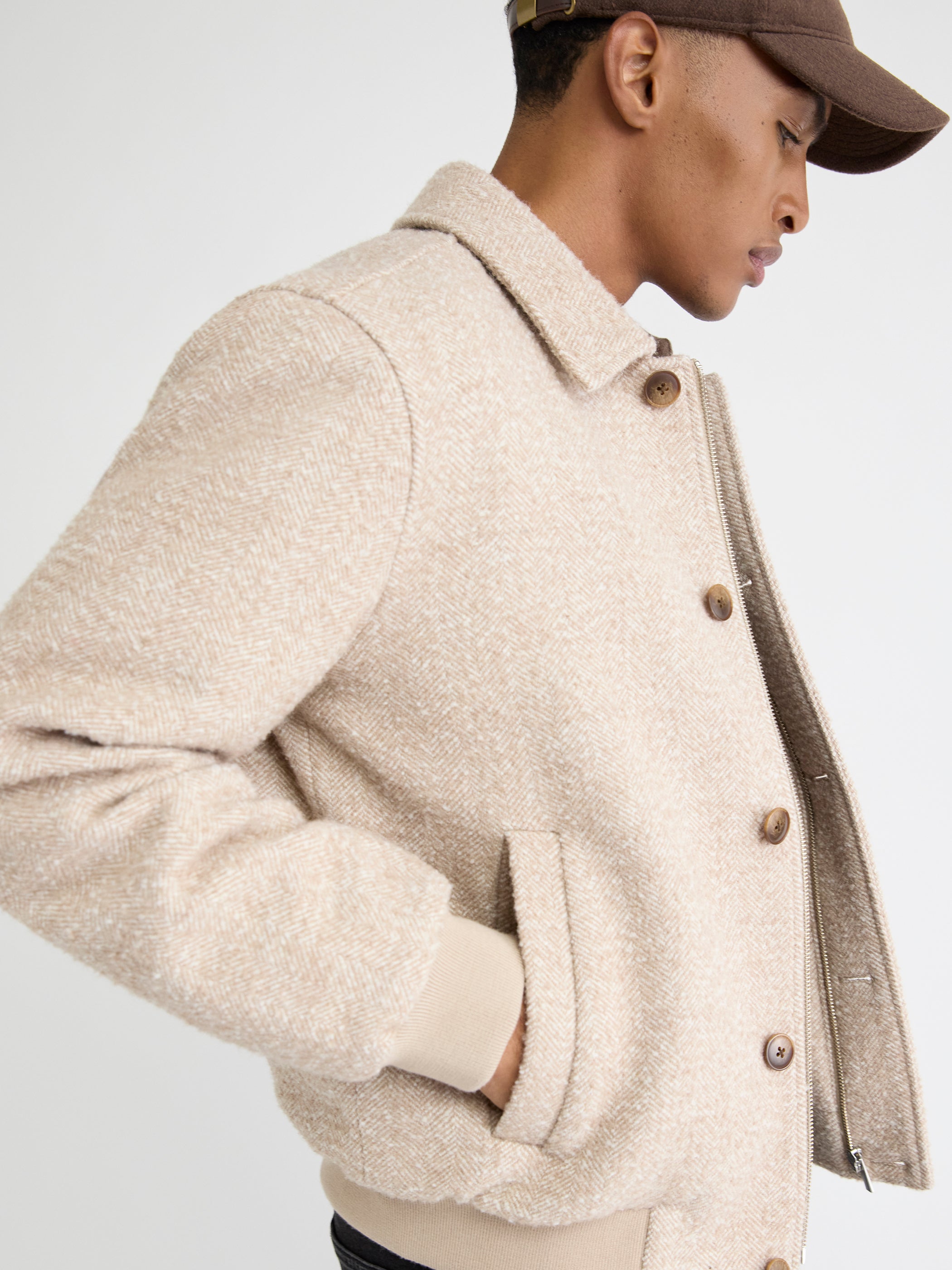 Veste Aviateur en Laine