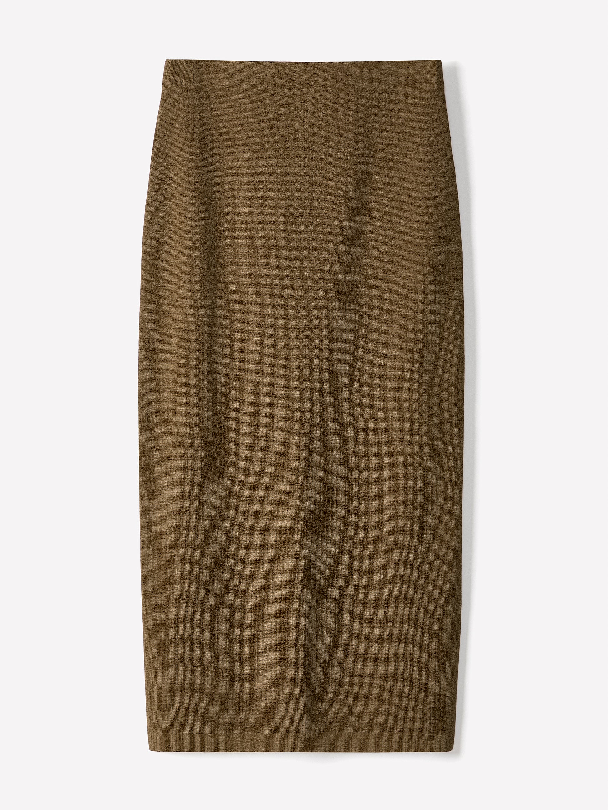 Knit Pencil Skirt Cotton Nylon Tencel Blend