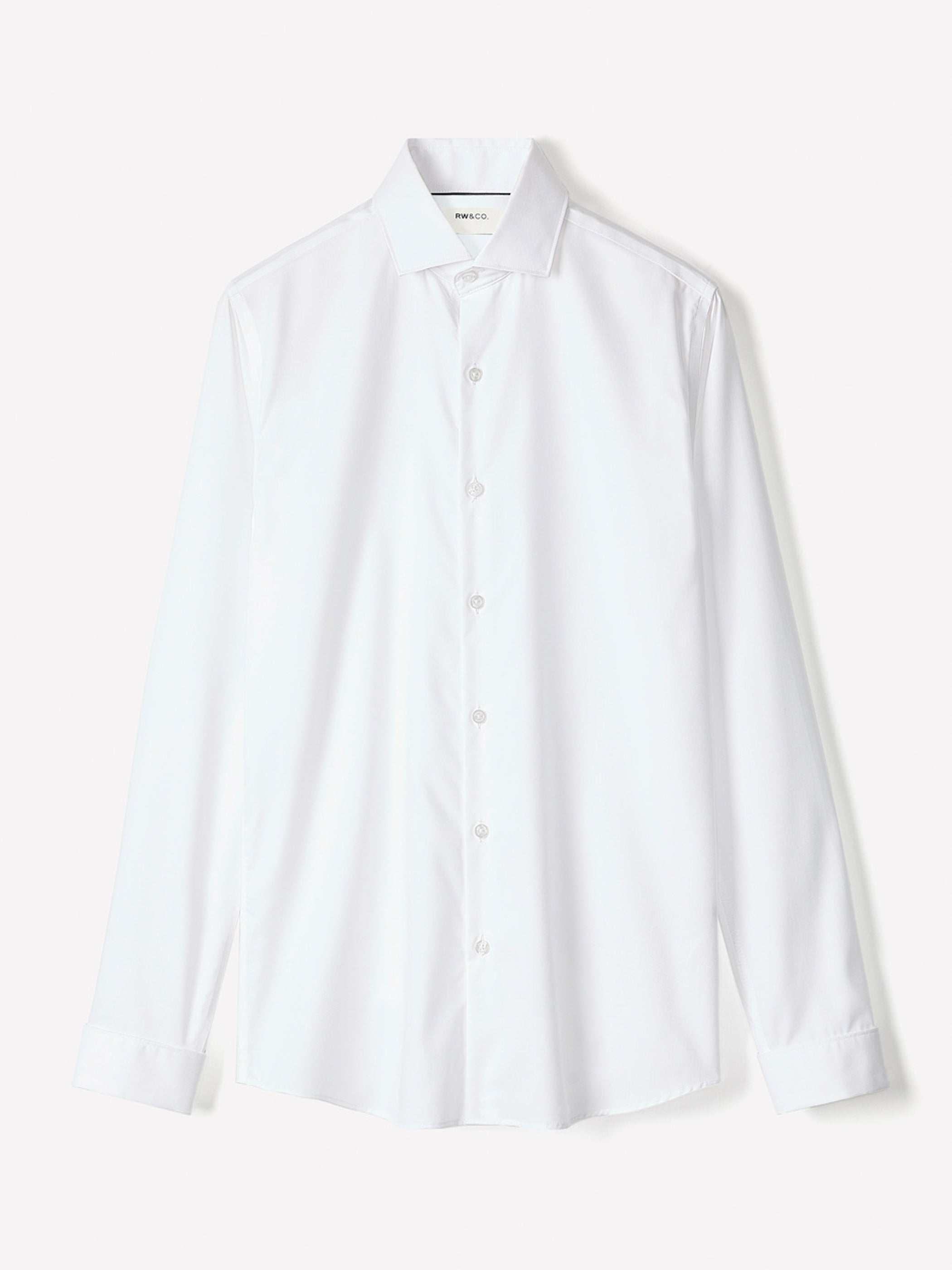 Slim Fit White Supima (R) Twill Dress Shirt