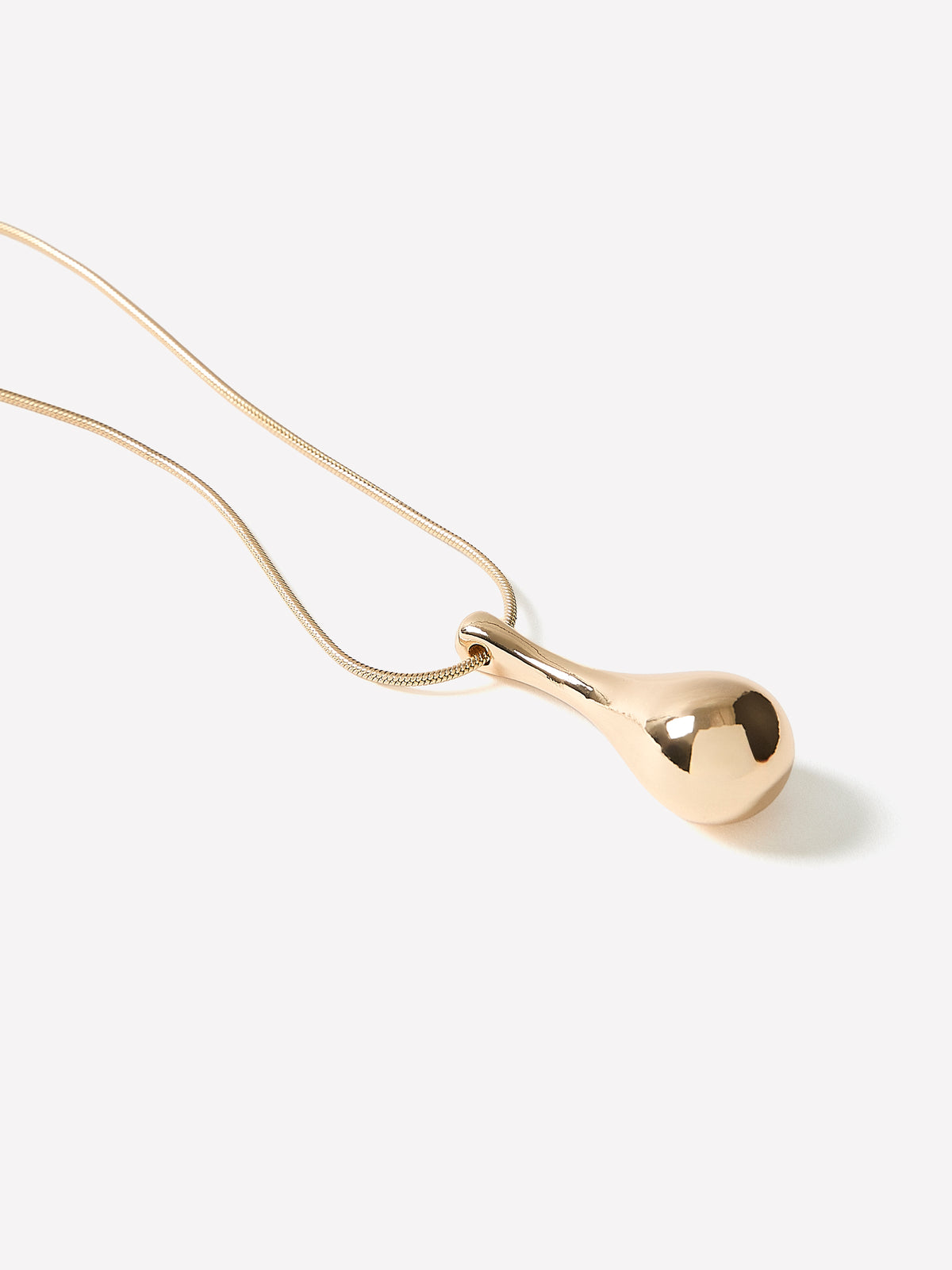 Long Necklace With Sculptural Pendant