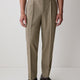 Wool-Blend Tapered-Leg Pleated Dress Pant