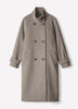 Classic Wool-Blend Double-Breasted Coat