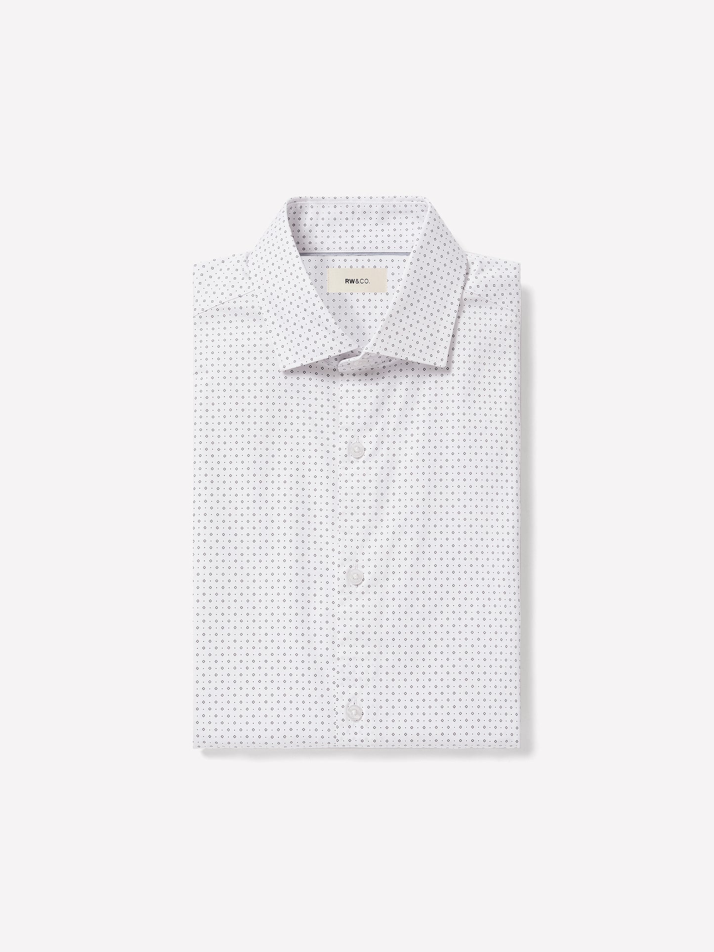 Slim Fit Cotton Blend Shirt with Tailored Collar