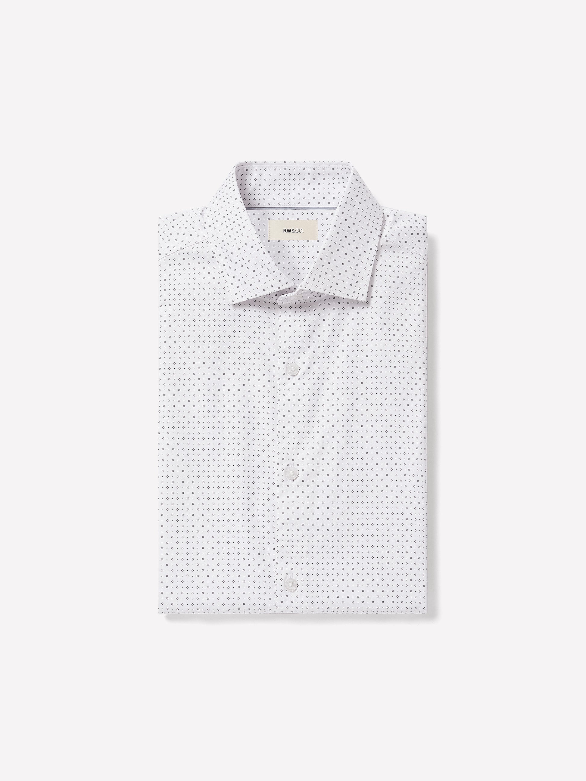 Slim Fit Cotton Blend Shirt with Tailored Collar