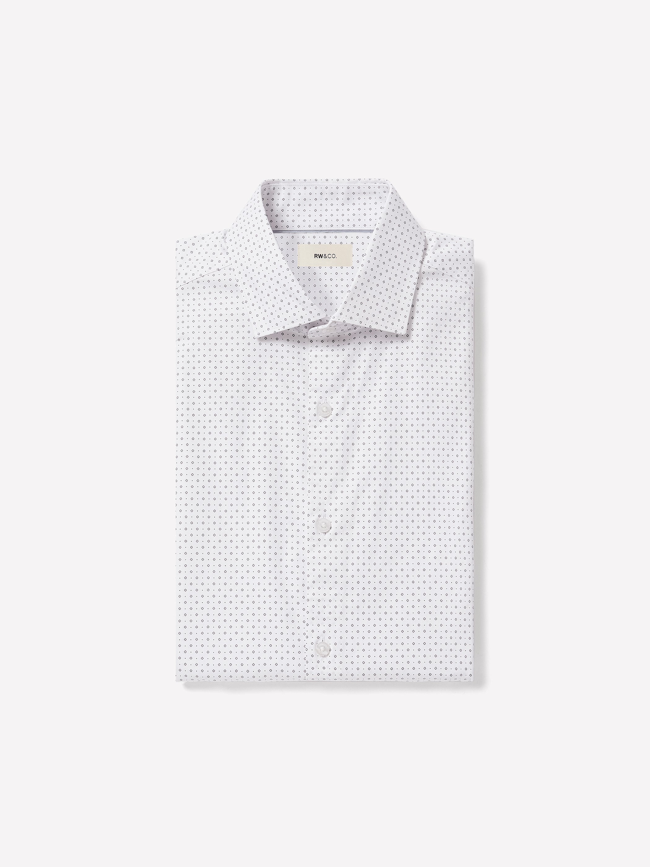 Slim Fit Cotton Blend Shirt with Tailored Collar