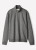 Long-Sleeve Half-Zip Mock-Neck Sweater