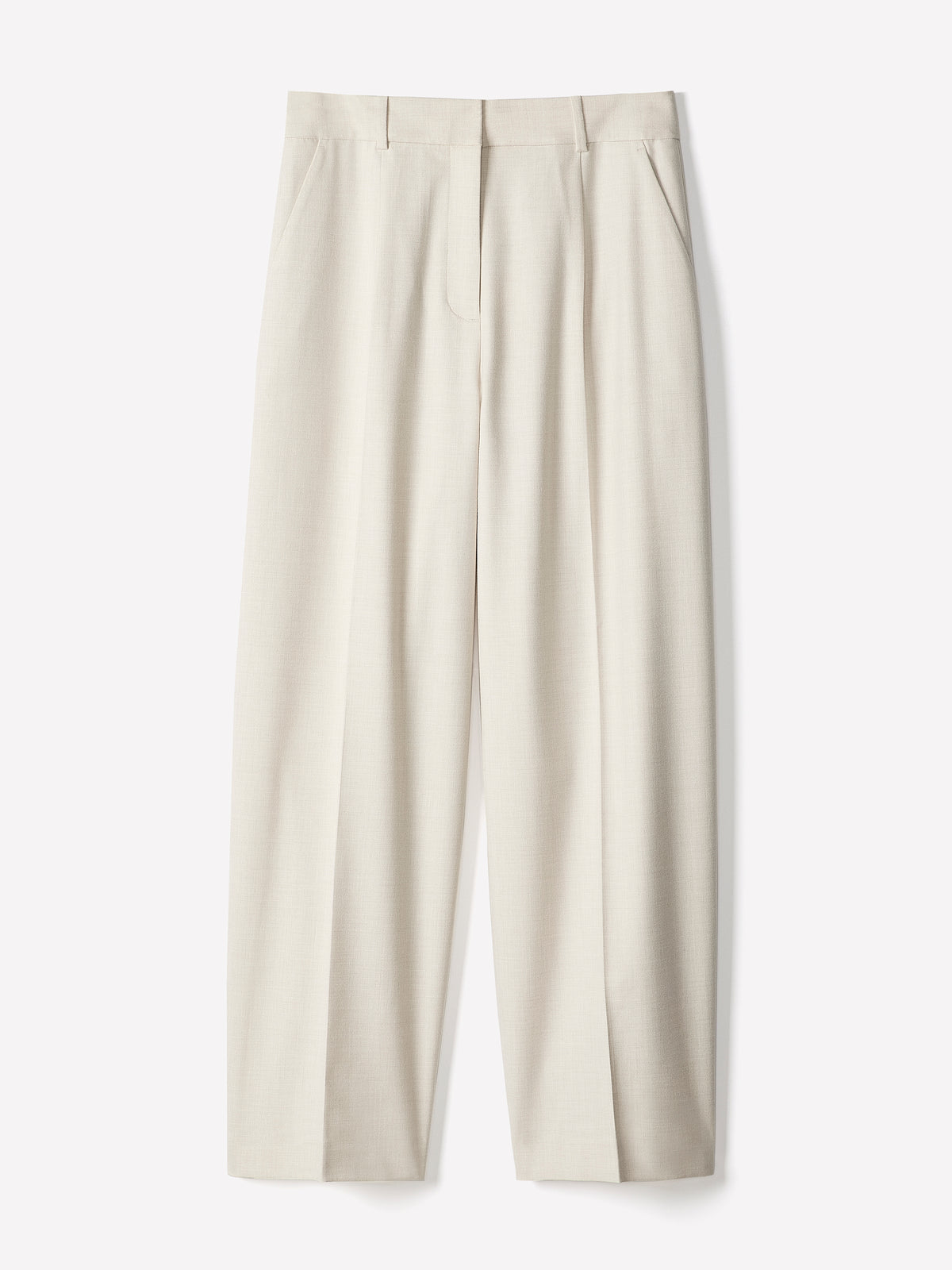 Wide Leg Flannel Blend Pants 30"