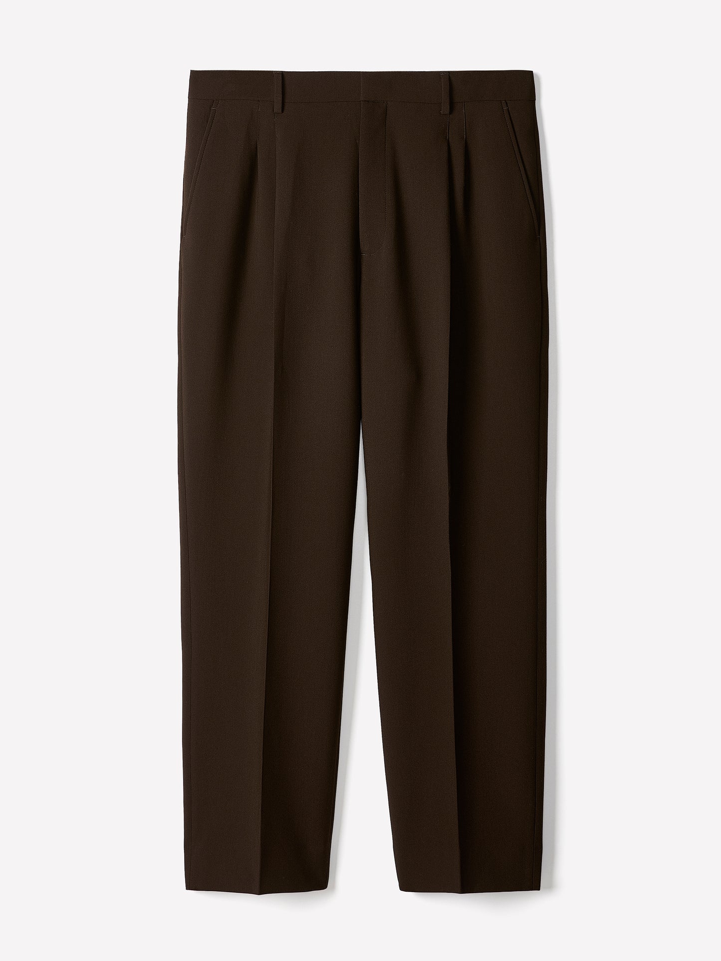 Wide-Leg Pleated Dress Pant