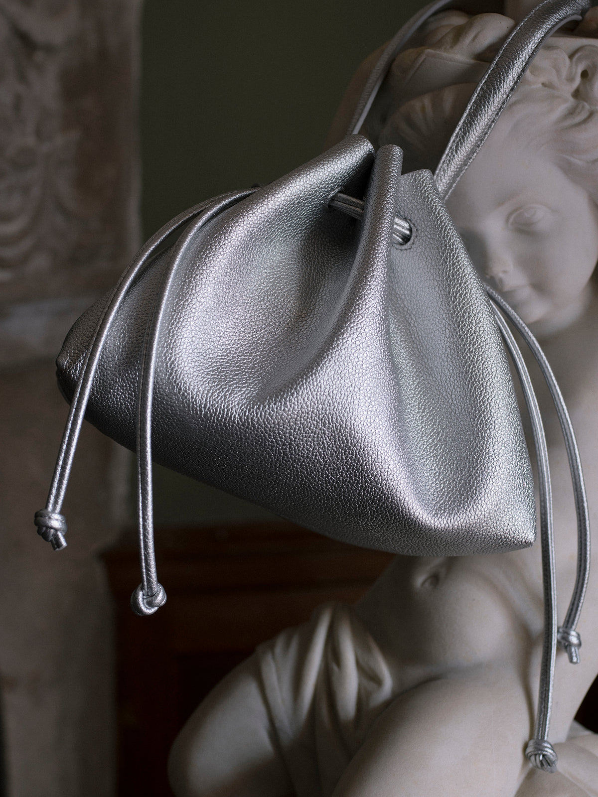 Small Faux Leather Cross-Body Bag