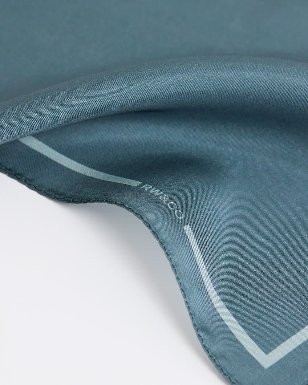 Solid Agave Handkerchief with Logo