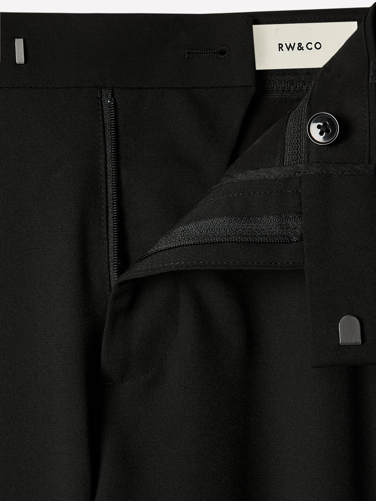 Black Slim Fit E-Tech Suit Pant