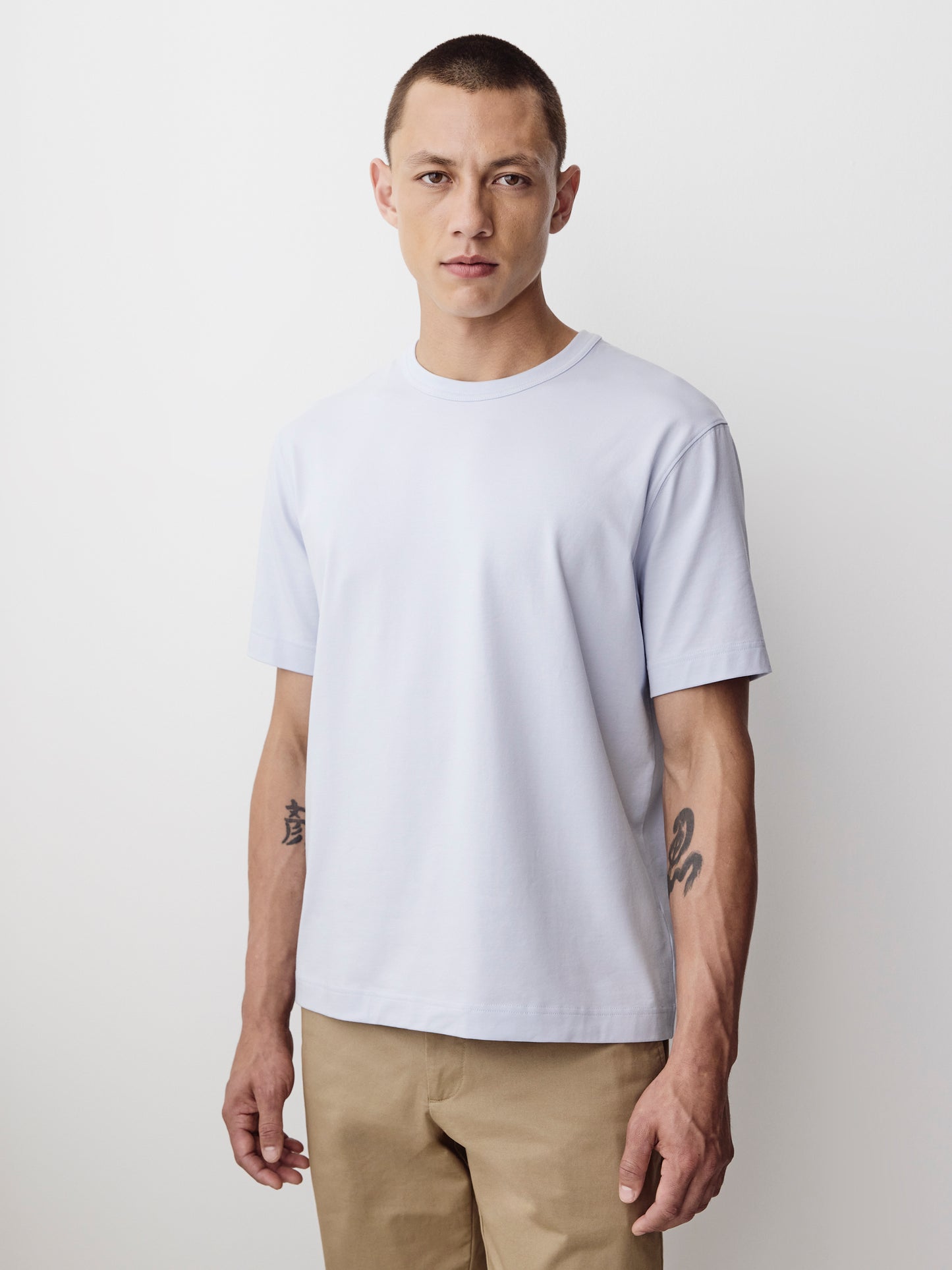Men's Knit Crewneck T-Shirt Supima Cotton