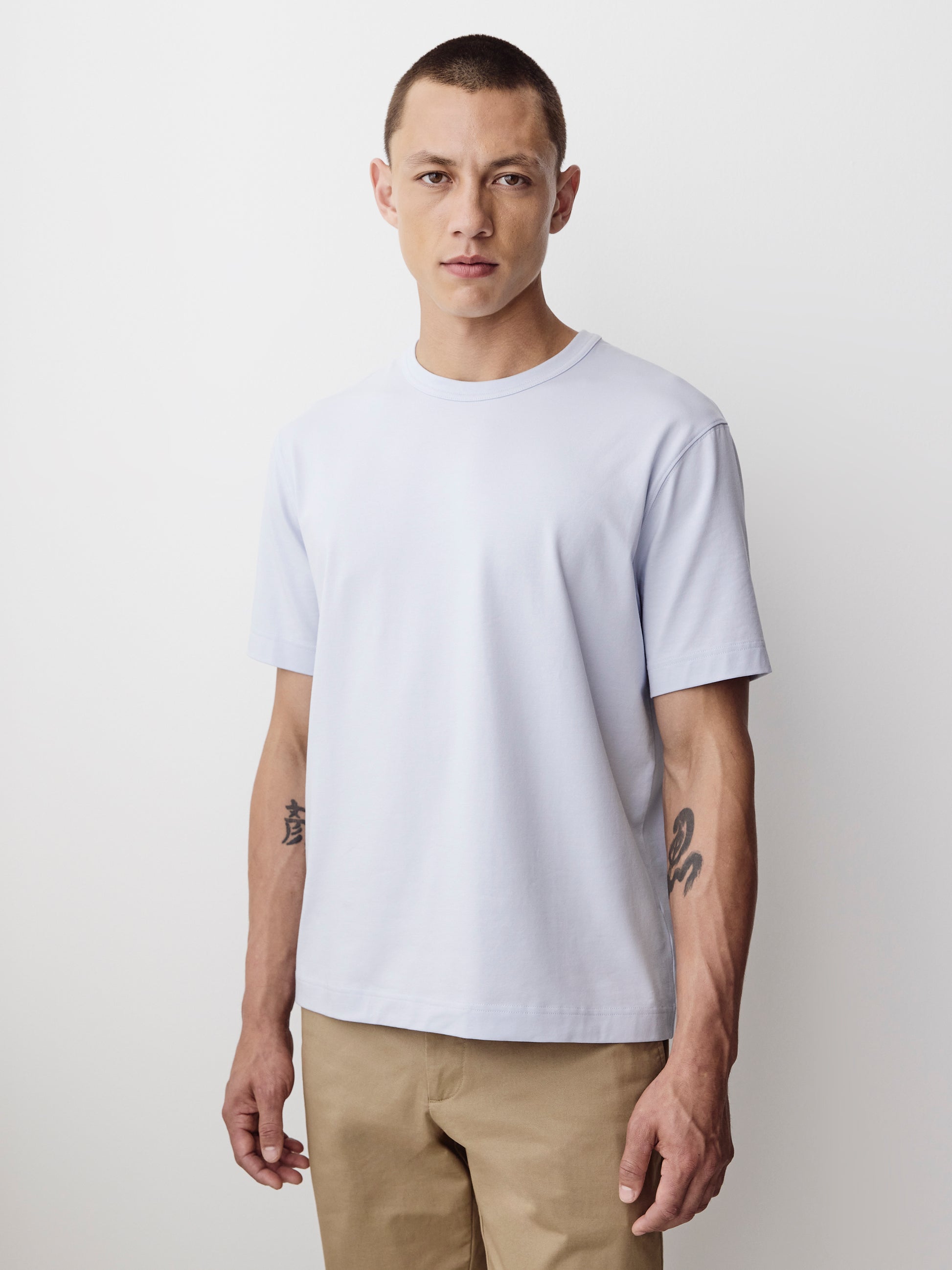Men's Knit Crewneck T-Shirt Supima Cotton