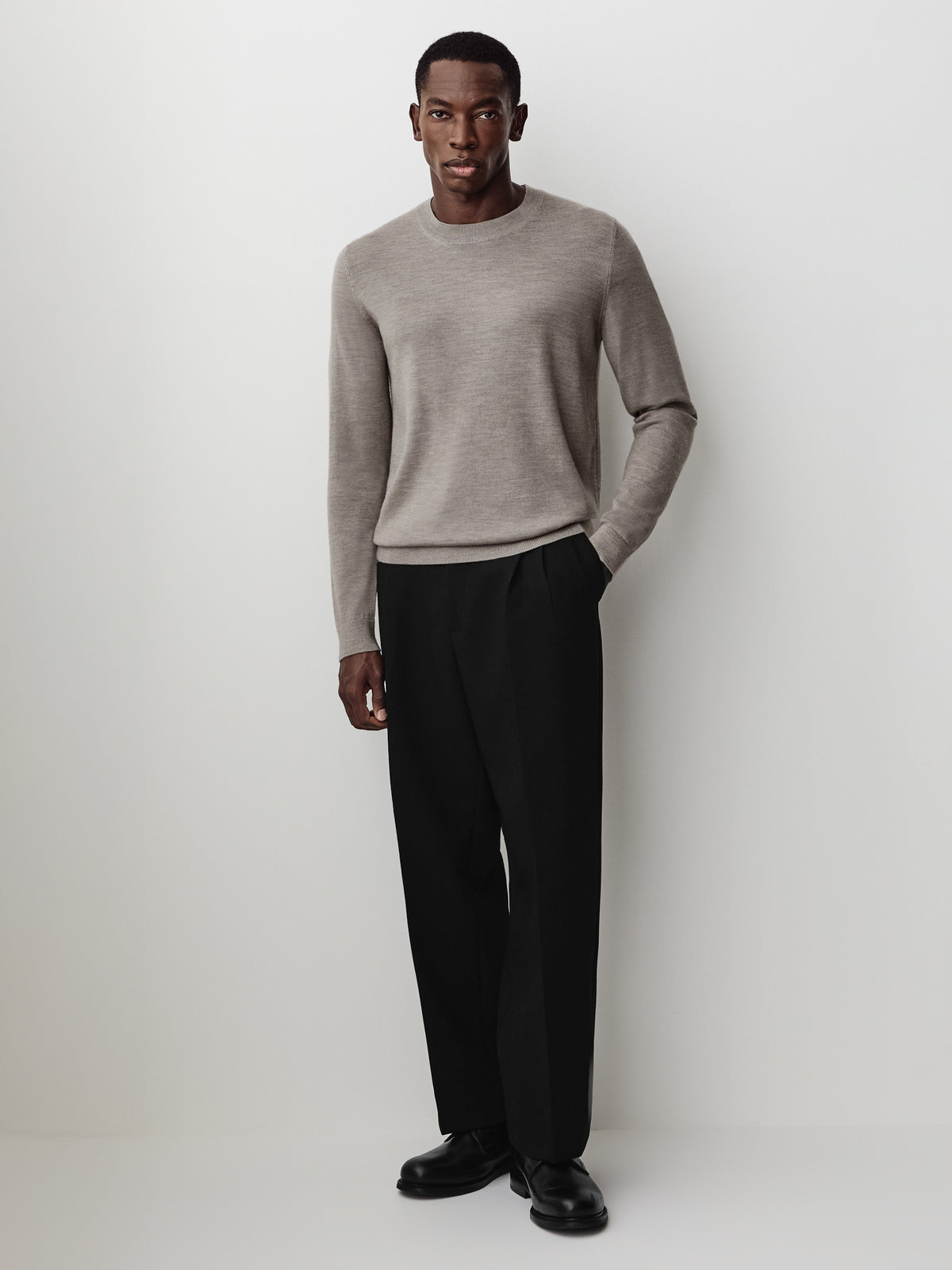 Merino-Wool Crew-Neck Sweater