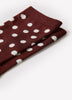 Crew Socks Cotton Blend Oversized Dot Pattern