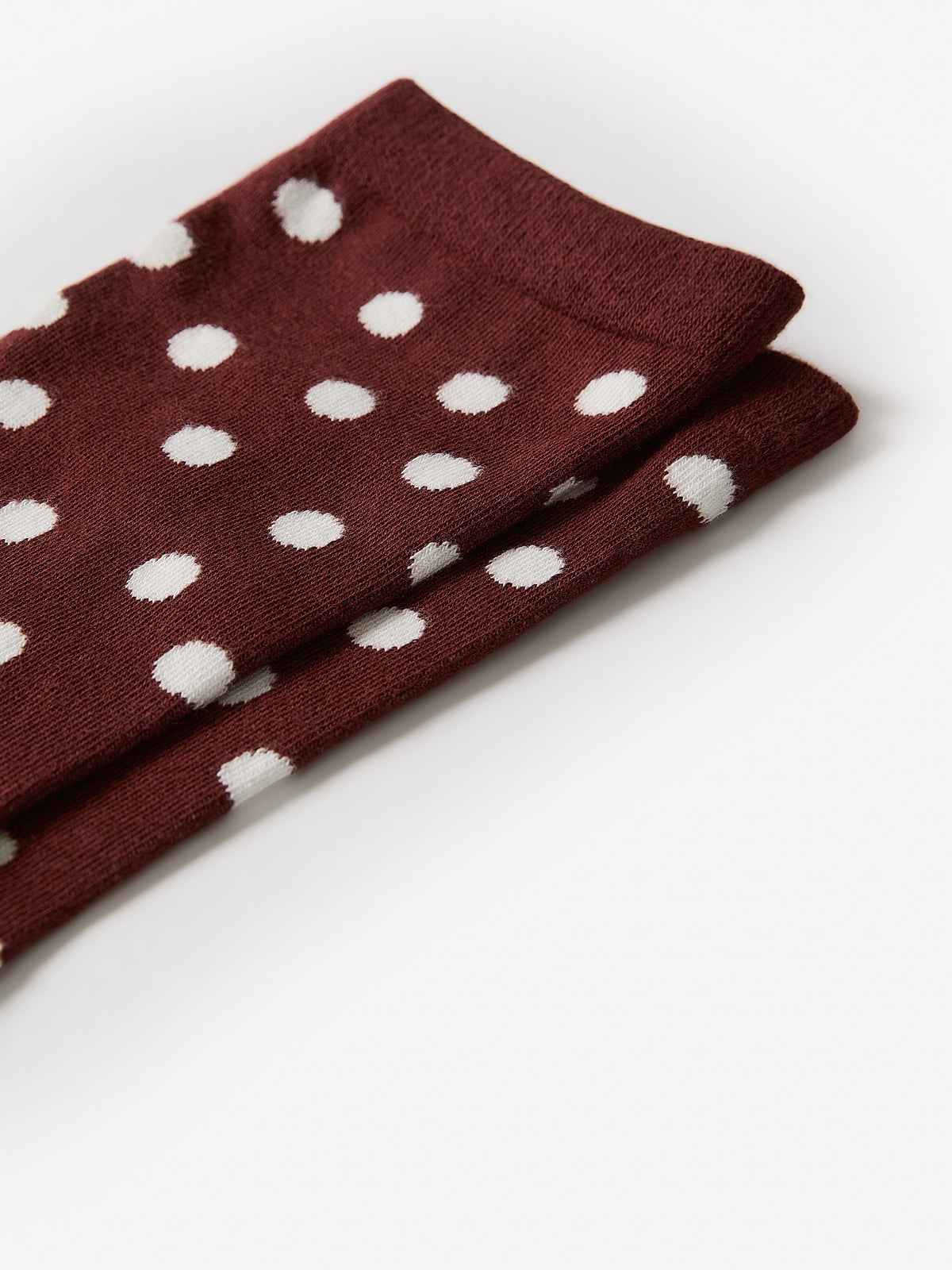 Crew Socks Cotton Blend Oversized Dot Pattern