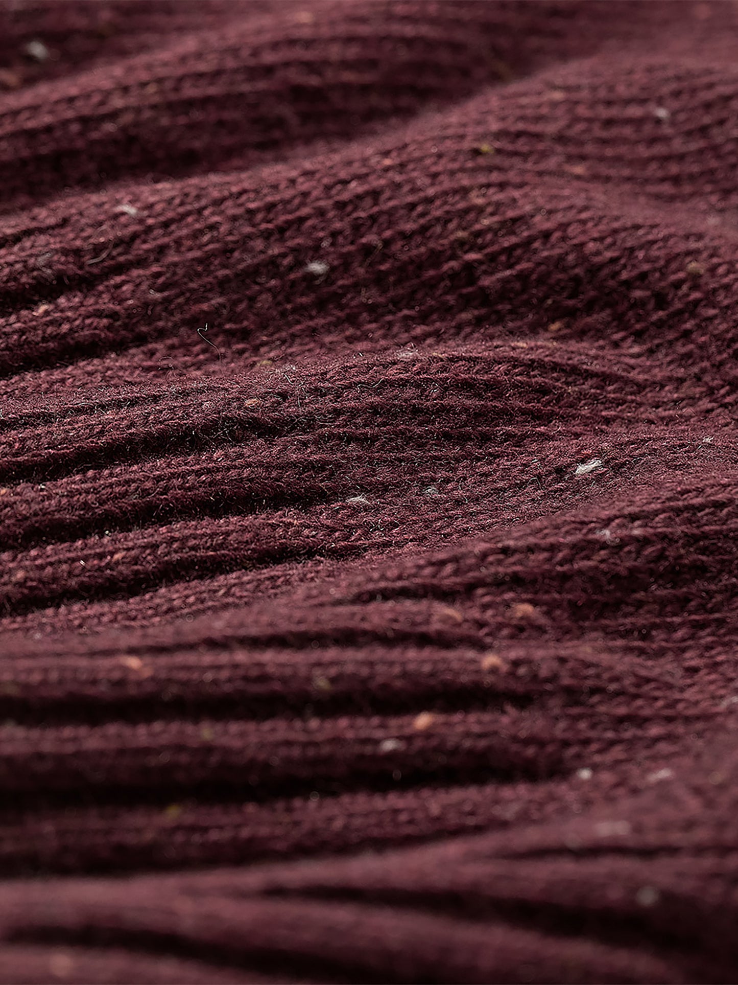 Long-Sleeve Crew-Neck Sweater with Neps