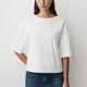 Regular Fit Cotton Scoop Neck Tee