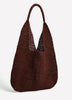 Woven Paper Raffia Hobo Tote Bag