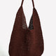 Woven Paper Raffia Hobo Tote Bag