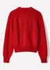 V-Neck Cardigan with Long Barrel Sleeves