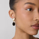 Earrings with Semi-Precious Stone Pendants