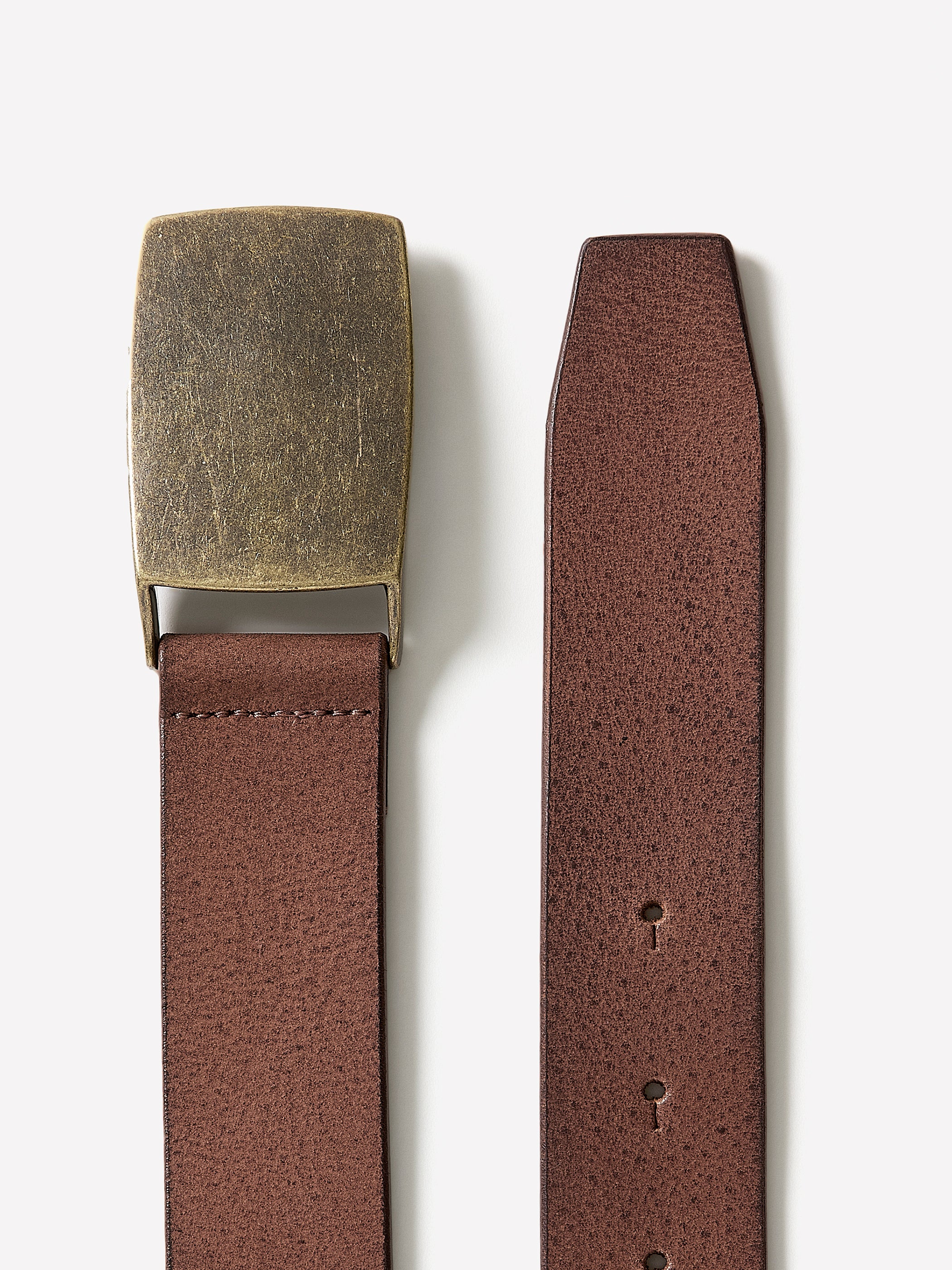 Leather Belt 33mm Width Casual Style