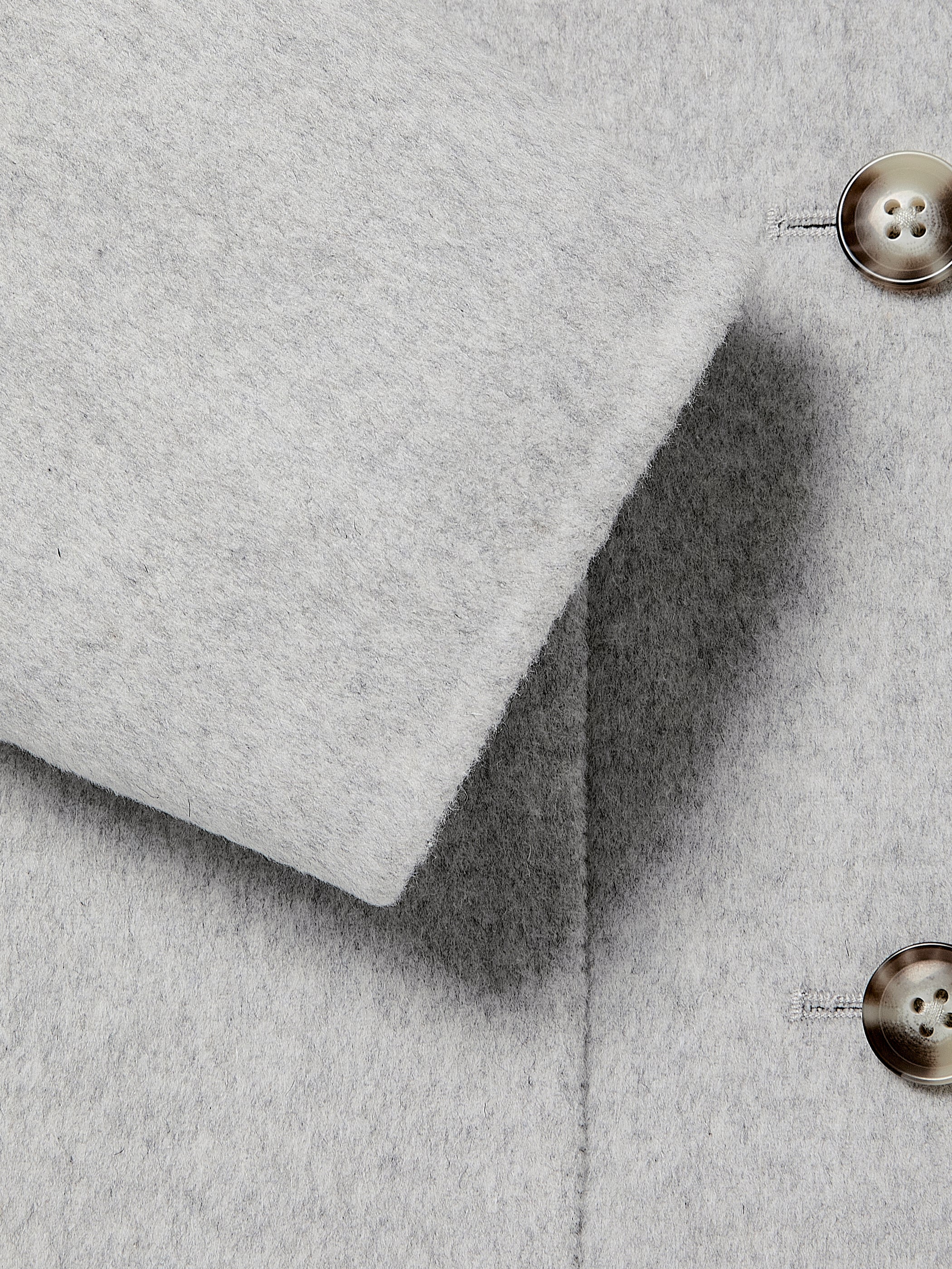 Manteau de Transition Double Face en Laine