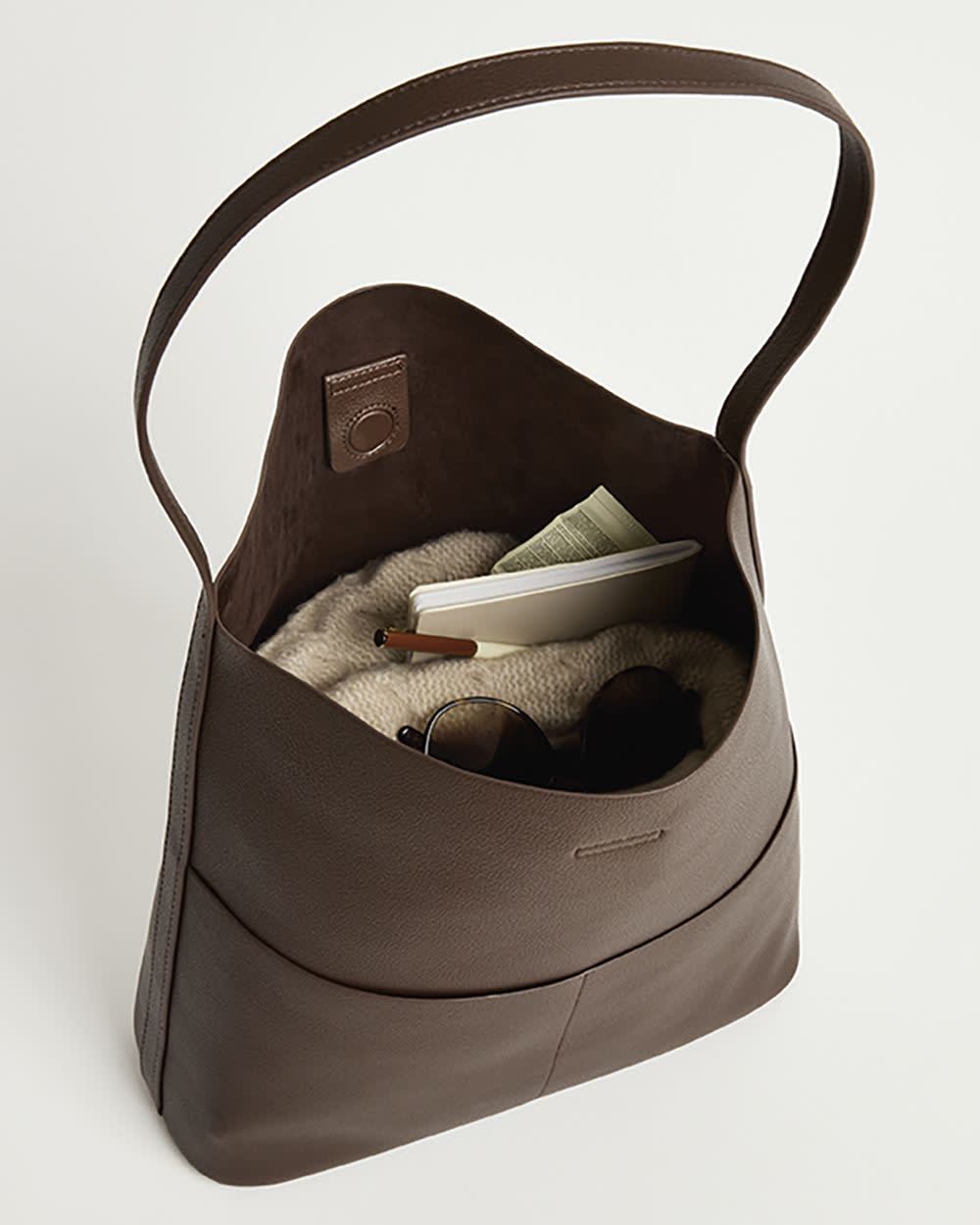 Faux Leather Tote Bag