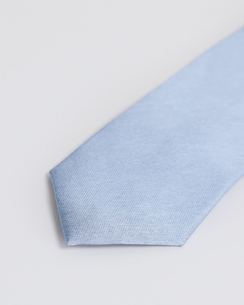 Cravate Unie au Fini Scintillant