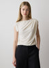 Knit Blouse Pleated Extended Sleeve