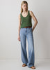 Knit Tank Top Cotton Blend Women