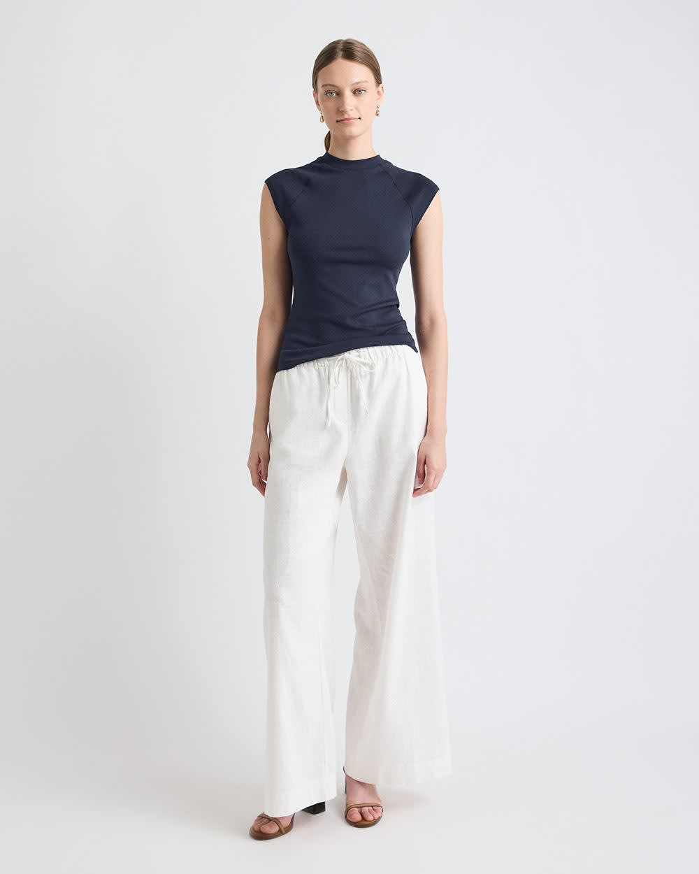 Extended-Sleeve Crew-Neck Tee