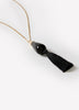 Long Necklace With Tiered Pendant and Tassel