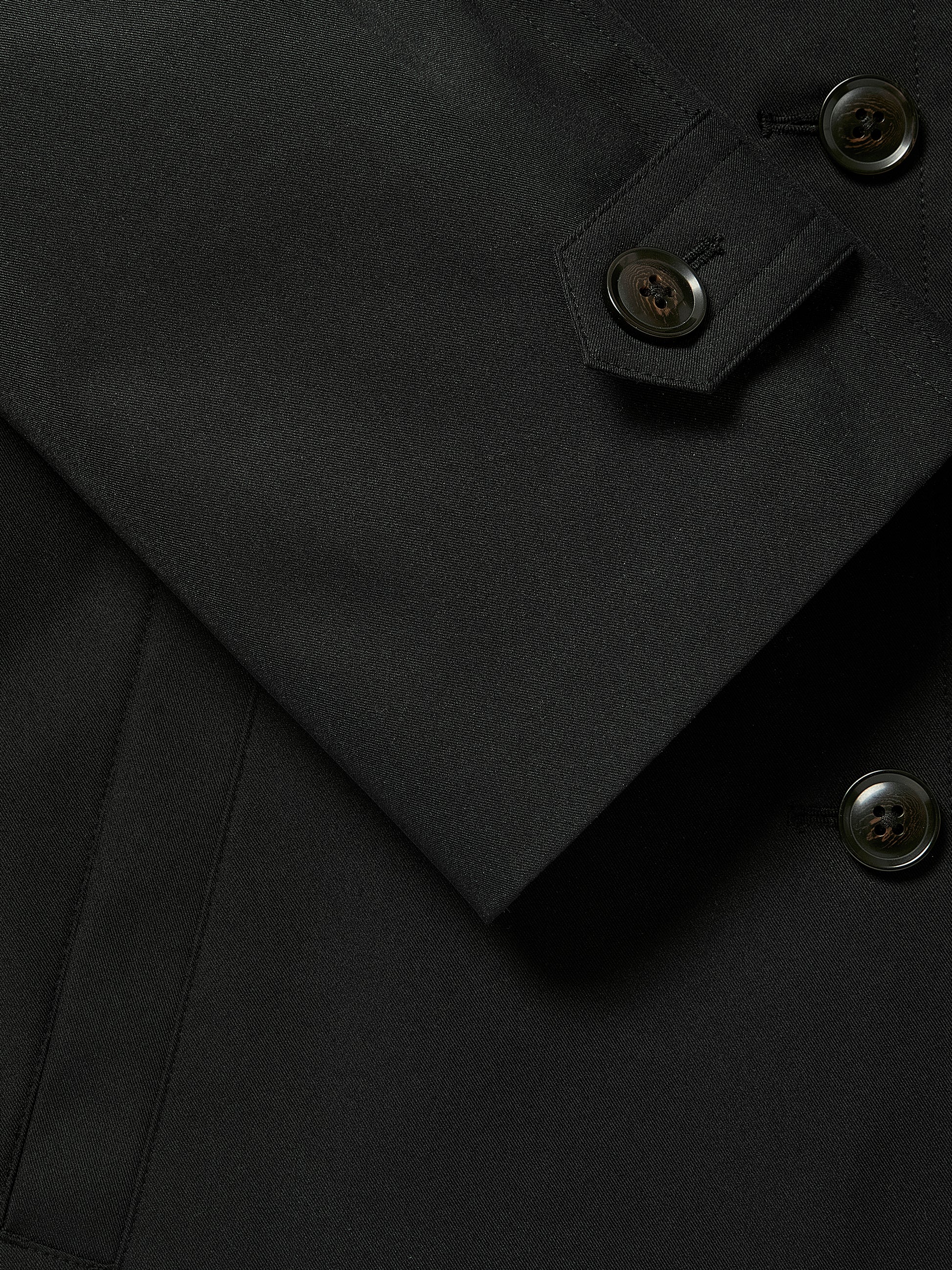 Twill Trench Coat with Removable Belt