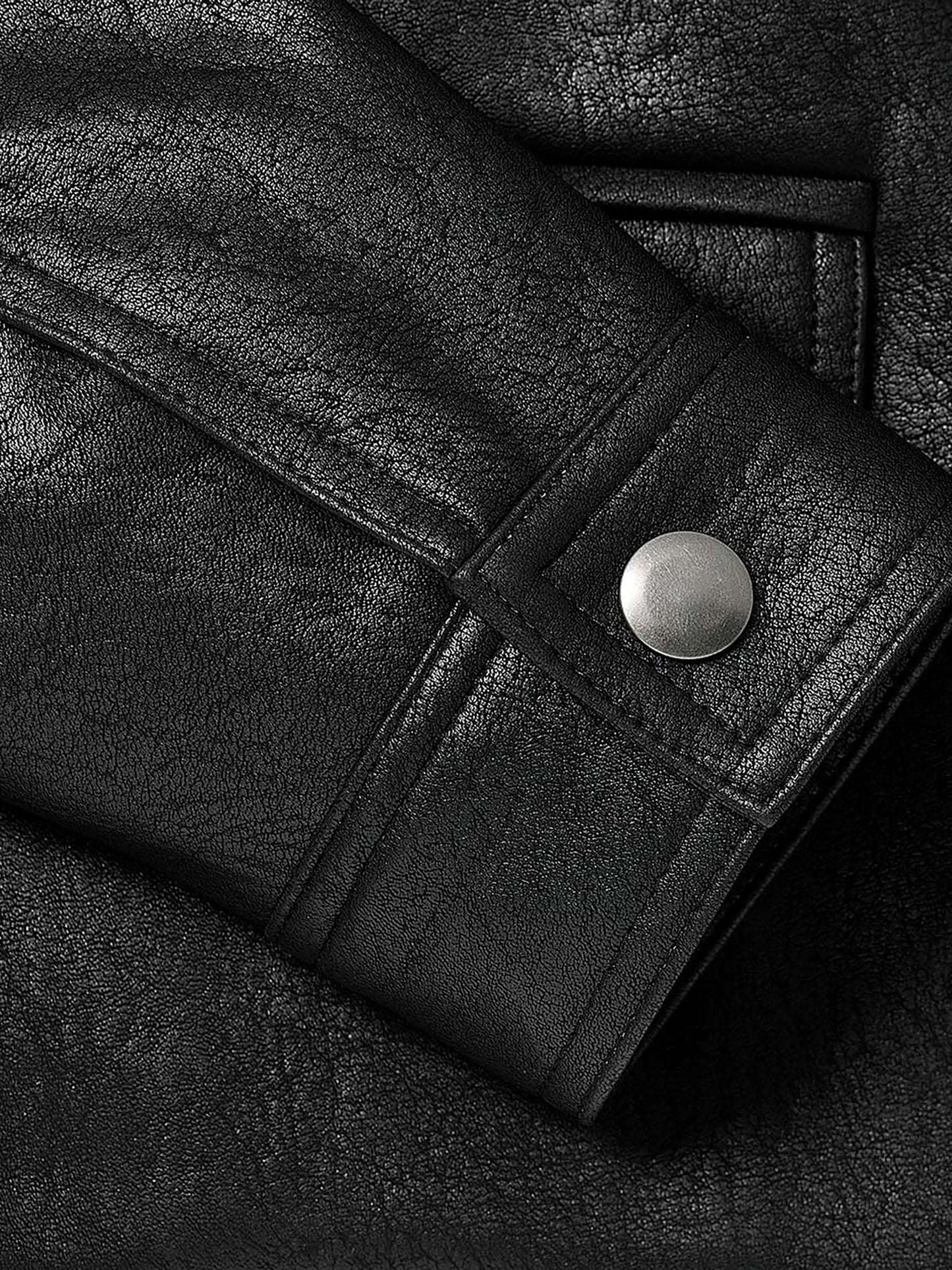 Short Faux Leather Jacket