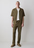Short-Sleeve Camp-Collar Shirt with Embroidered Details