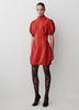 Short-Sleeve Mock-Neck Hourglass Sweater Dress