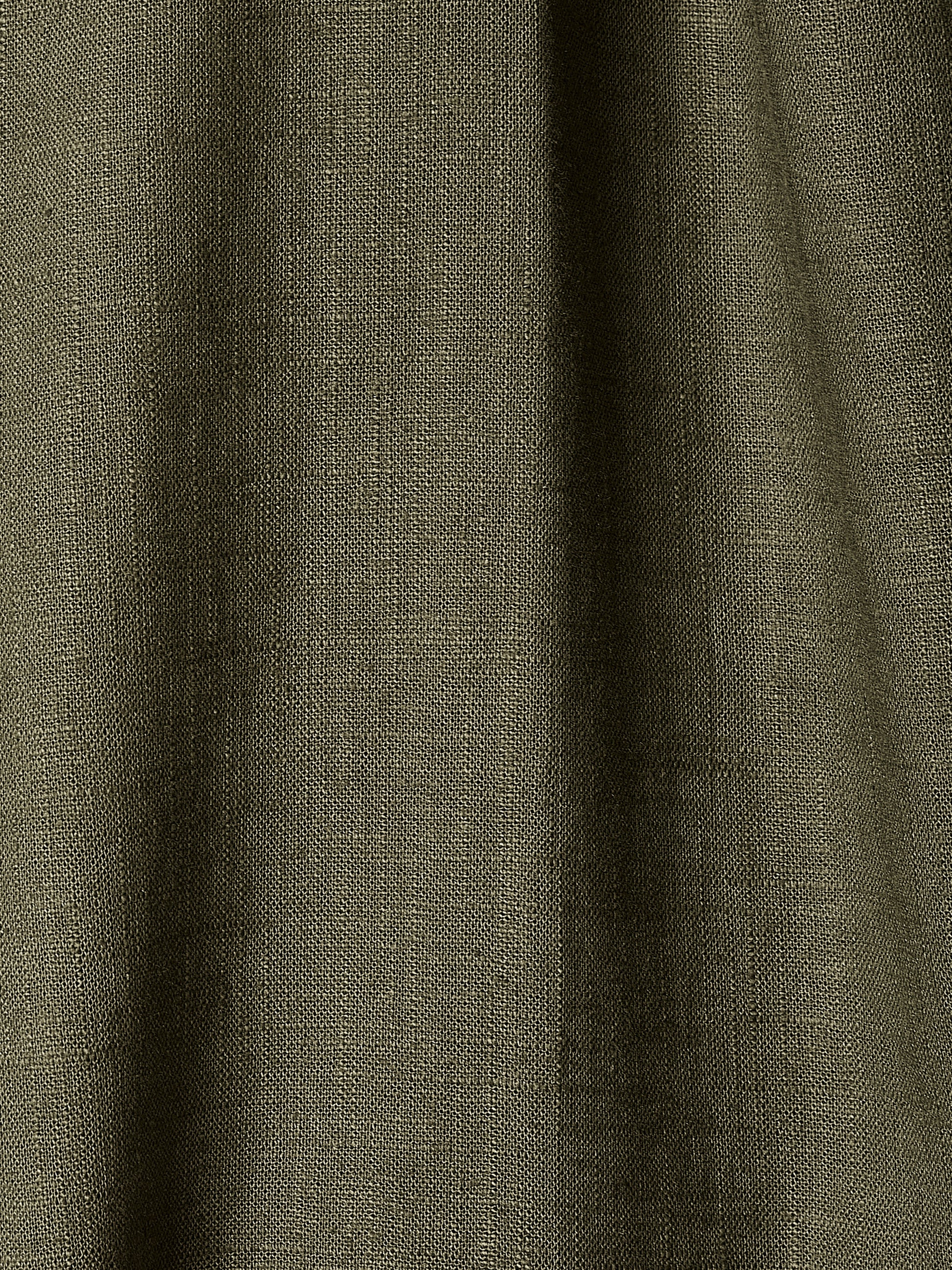 Woven Linen Blend Halter Top with Pleats