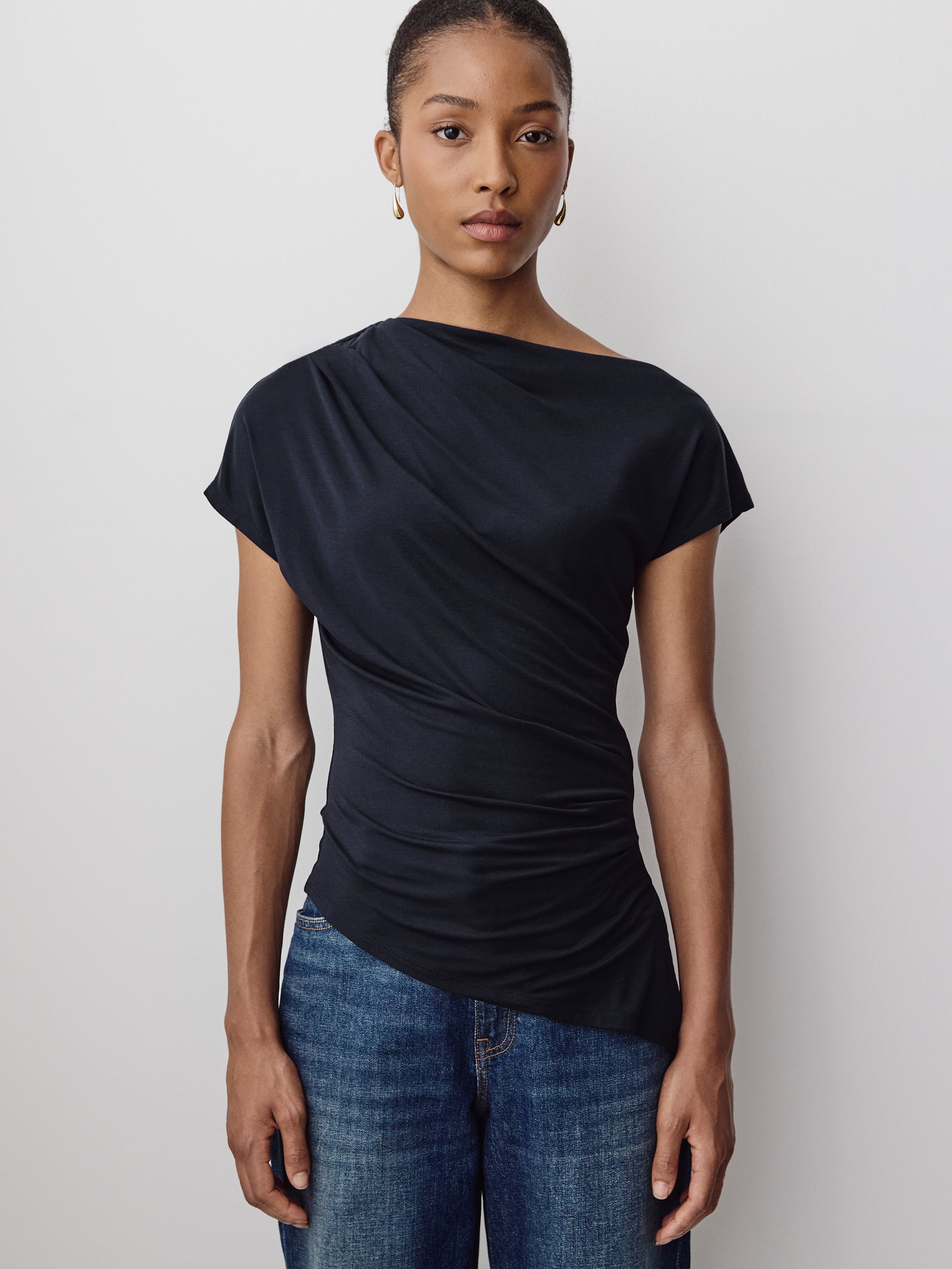 Ribbed Off-The-Shoulder Top