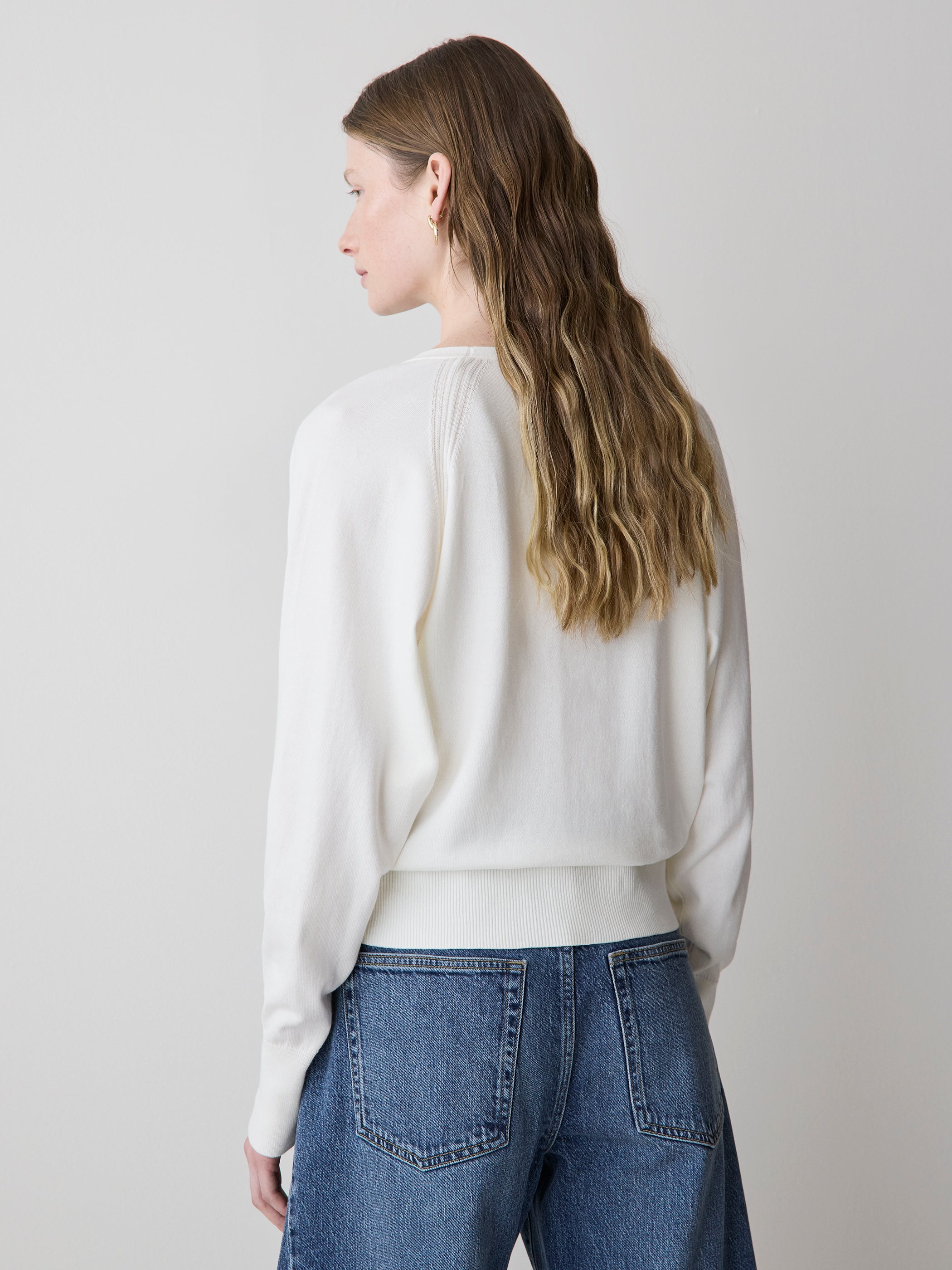 Cardigan à Manches Longues et Col V