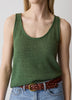 Knit Tank Top Cotton Blend Women