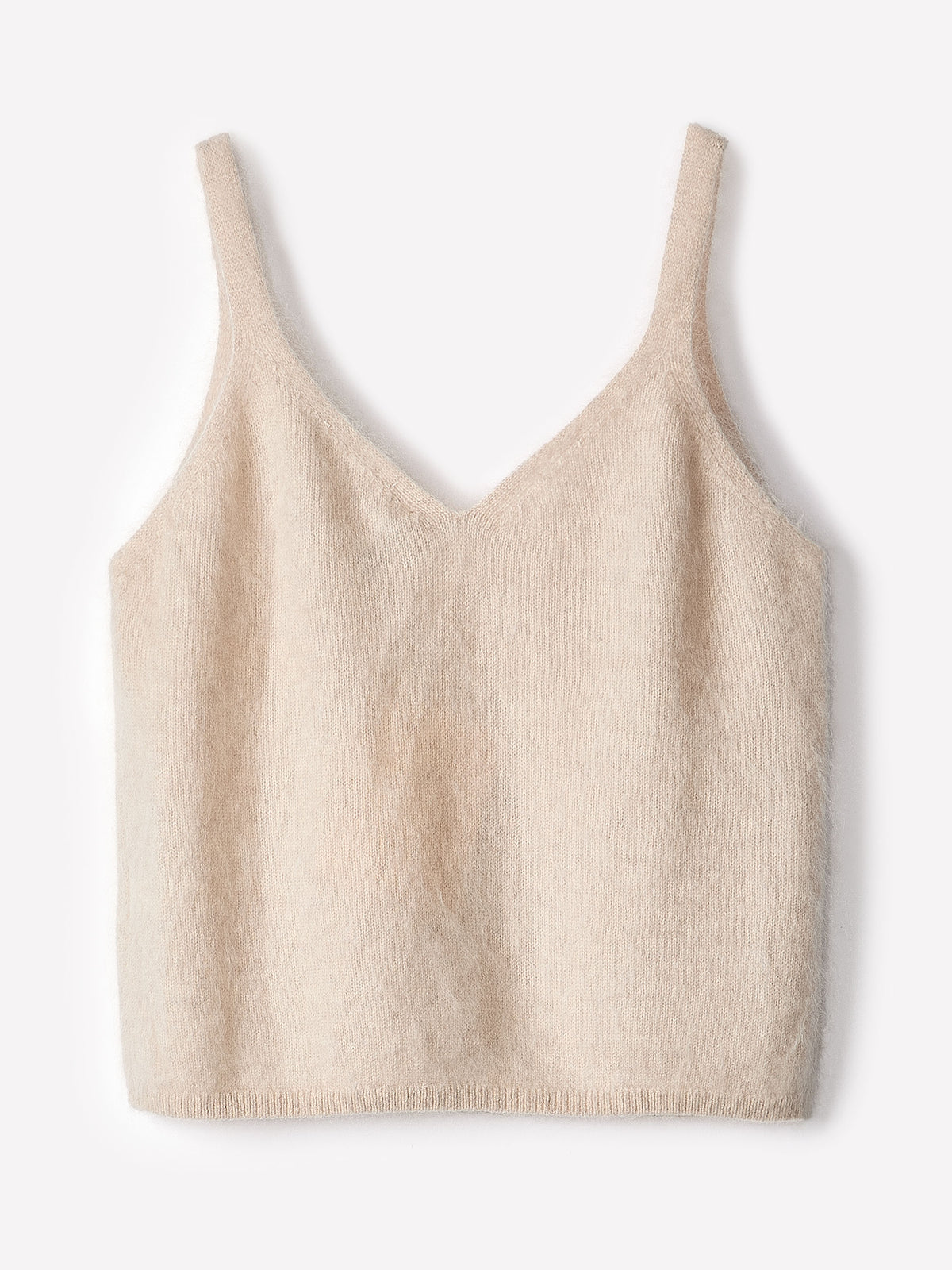 V-Neck Hairy Merino Tank