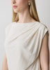 Knit Blouse Pleated Extended Sleeve
