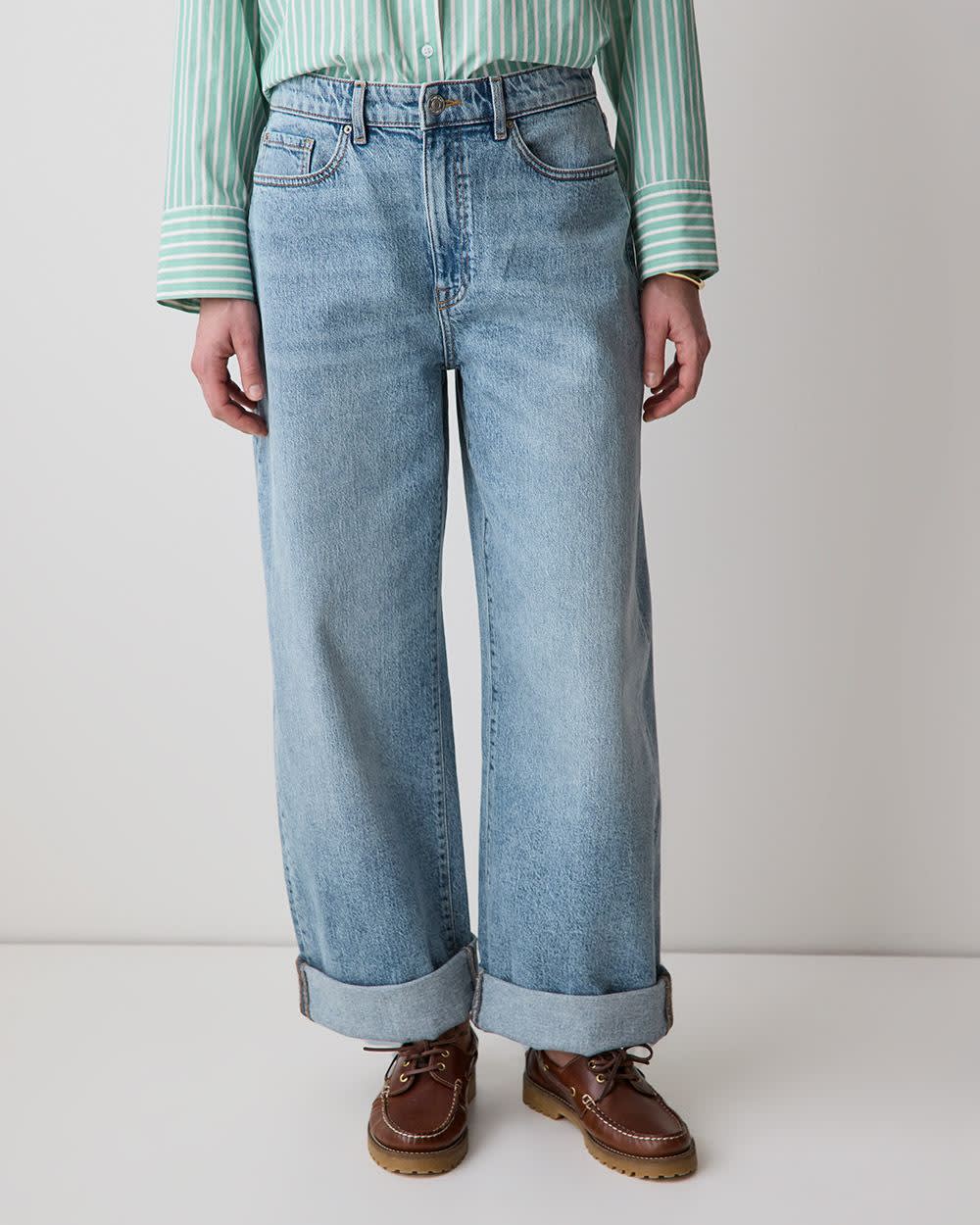 Slouchy Mid-Rise Jeans