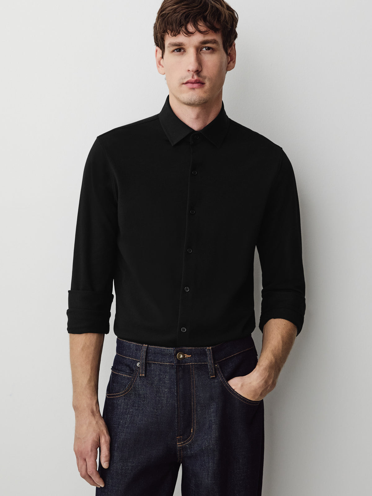 Piqué-Knit Shirt
