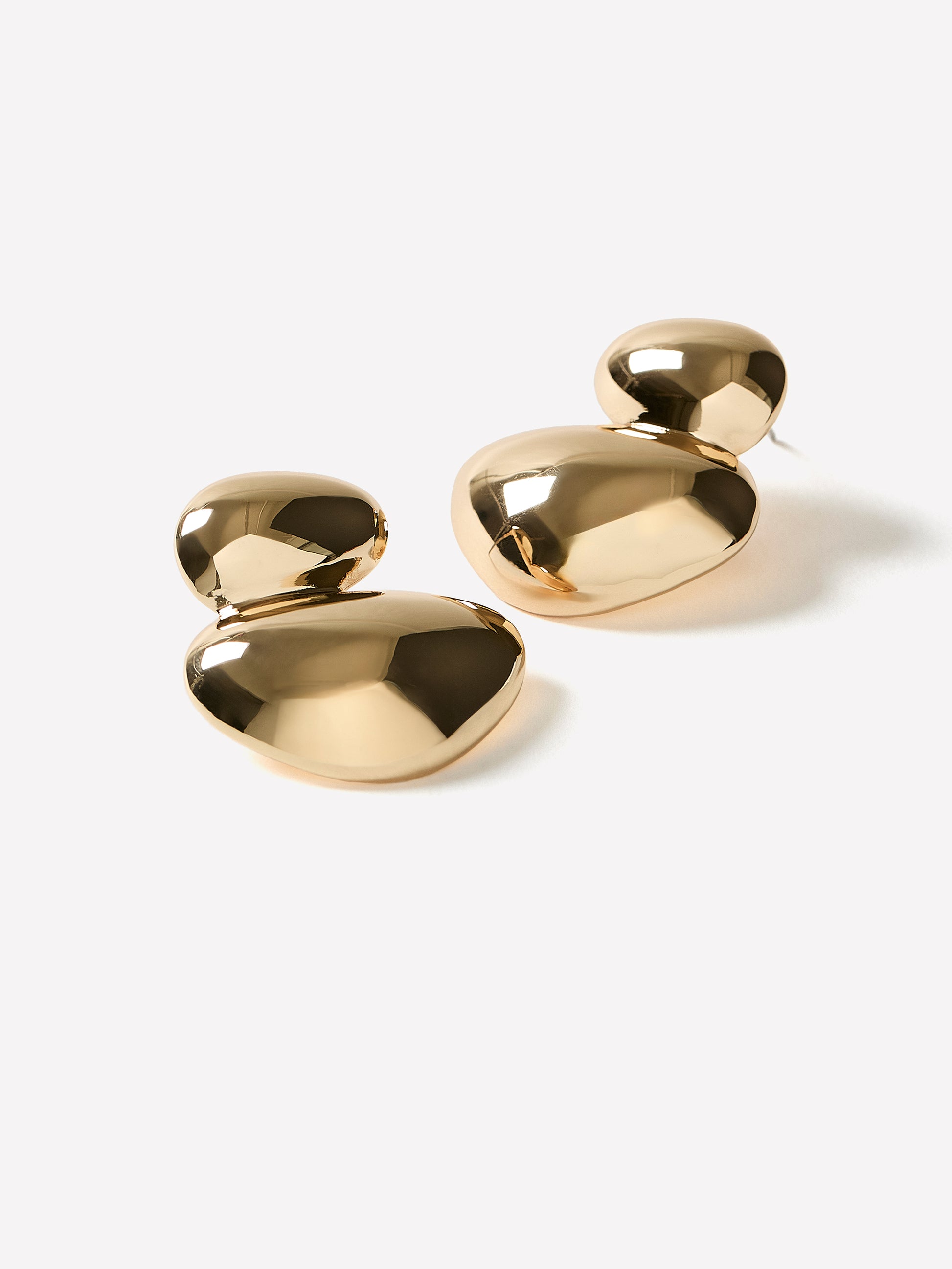 Statement Sculptural Metal Earrings