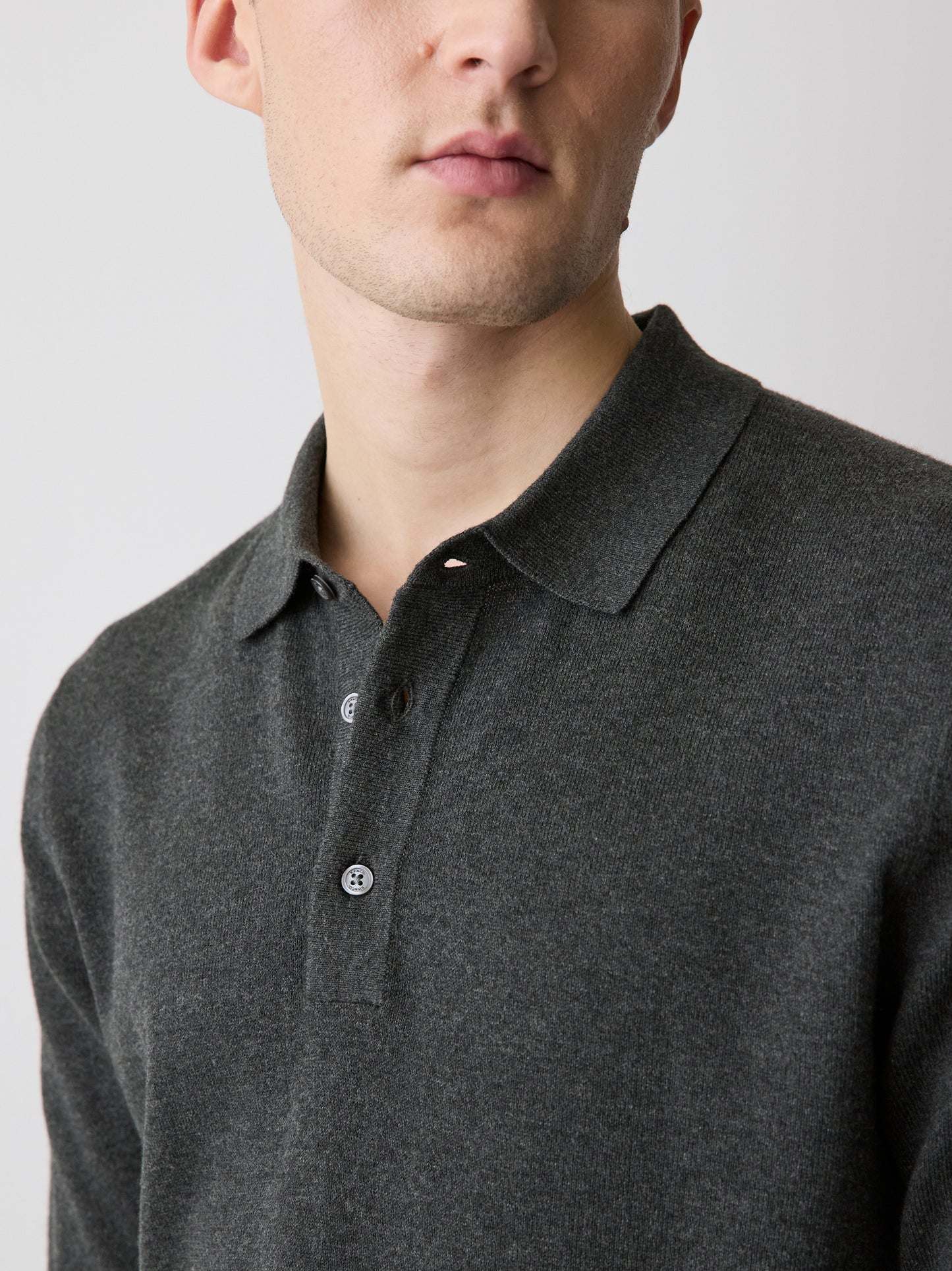 Pull Polo à Manches Longues